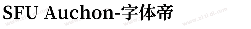 SFU Auchon字体转换